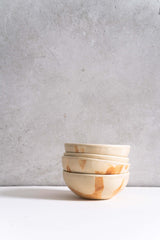 Beige Matte Stoneware Bowl-Parc Decor
