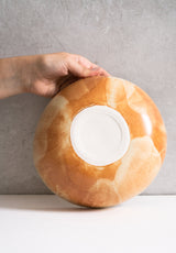 Beige Matte Stoneware Salad Serving Bowl-Parc Decor