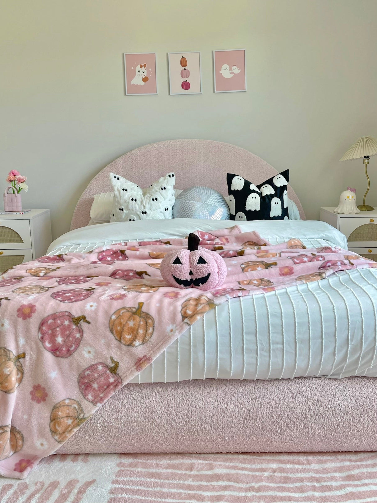 Black Ghost Pillow Cover-Parc Decor