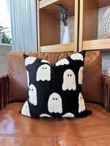 Black Ghost Pillow Cover-Parc Decor
