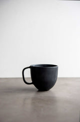 Black Matte Stoneware Coffee Mug-Parc Decor