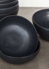 Black Mini Bowl - Handmade Stoneware Black Matte Sauce Bowl-Parc Decor