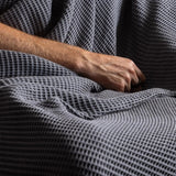 Blissful Bamboo Waffle Throw Blanket-Parc Decor