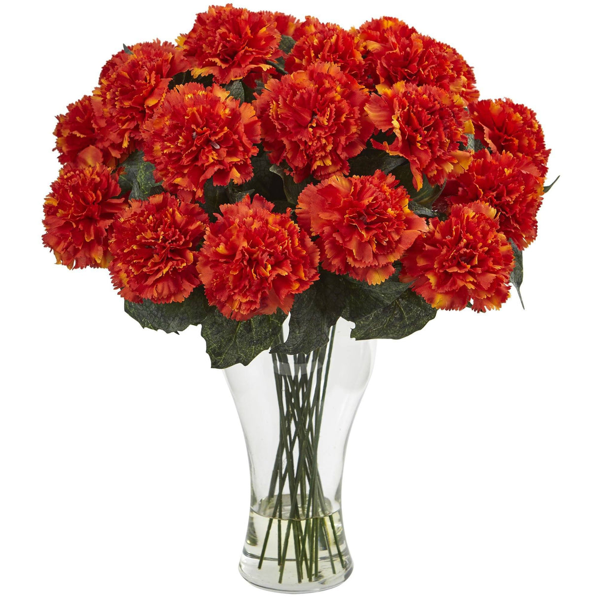 Blooming Carnation Arrangement w/Vase-Parc Decor