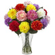 Blooming Carnation Arrangement w/Vase-Parc Decor