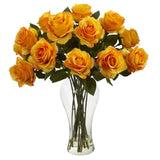 Blooming Roses w/Vase-Parc Decor