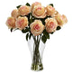 Blooming Roses w/Vase-Parc Decor