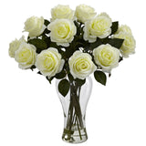 Blooming Roses w/Vase-Parc Decor