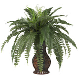 Boston Fern w/Urn Silk Plant-Parc Decor