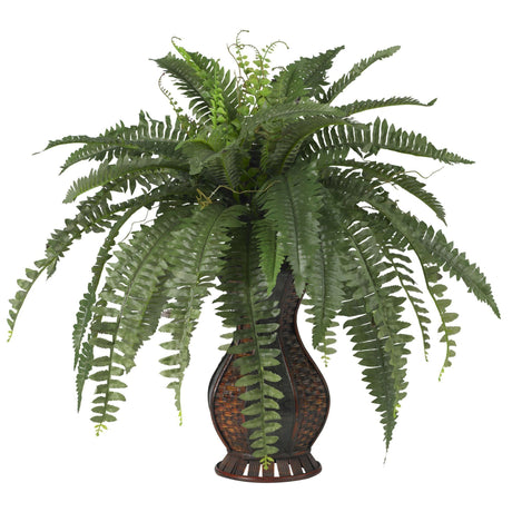 Boston Fern w/Urn Silk Plant-Parc Decor