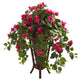 Bougainvillea Artificial Plant in Stand Planter-Parc Decor