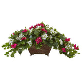 Bougainvillea in Metal Planter-Parc Decor