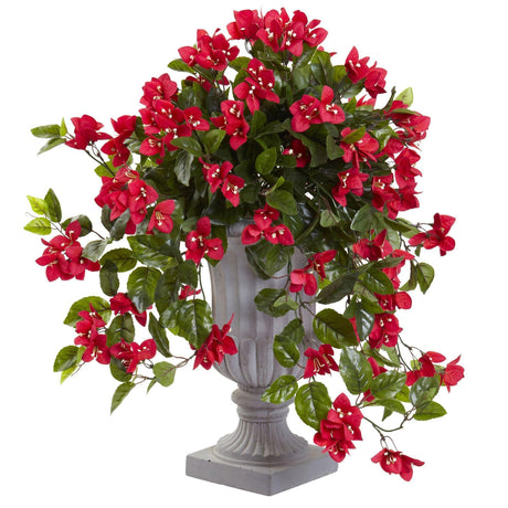 Bougainvillea with Urn UV Resistant (Indoor/Outdoor)-Parc Decor