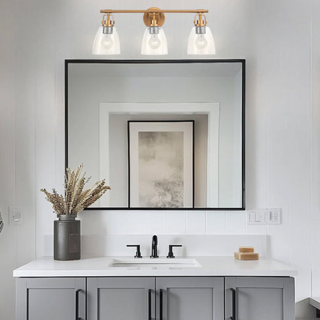 Brilliance Modern Farmhouse 3-Light Vanity Light-Parc Decor