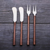 CAMELLIA CHEESE FORK & SPREADER 4 PC. SET-Parc Decor