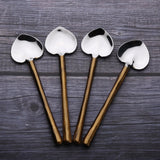 CAMELLIA HEART SPOON 4 PC. SET-Parc Decor