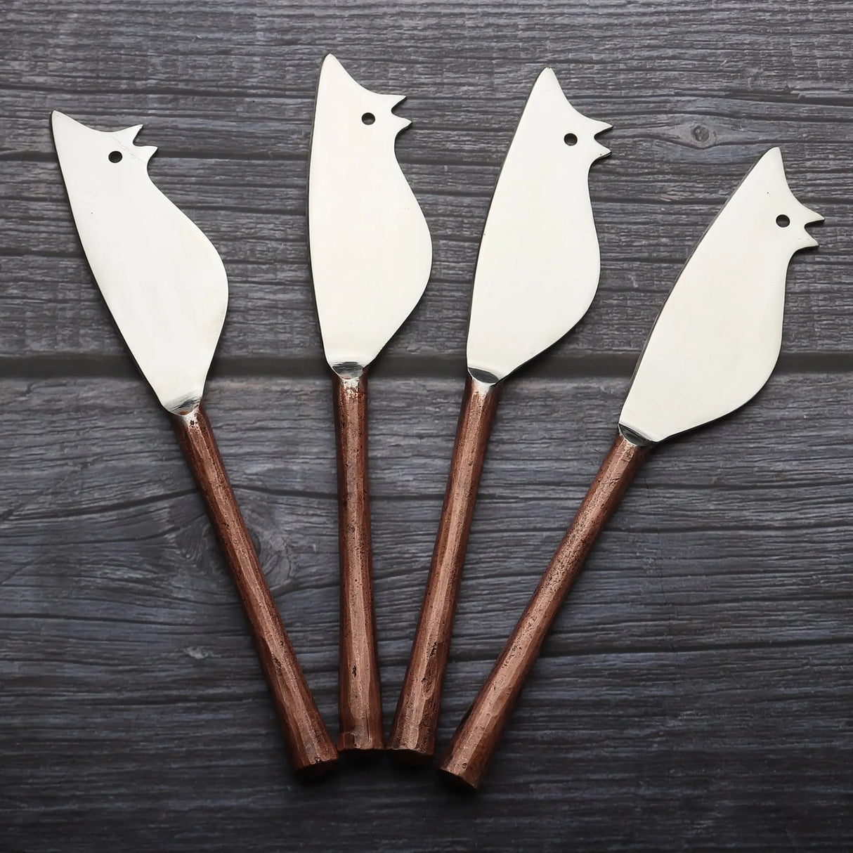 CAMELLIA RATONCITO CHEESE SPREADER/KNIFE 4 PC. SET-Parc Decor