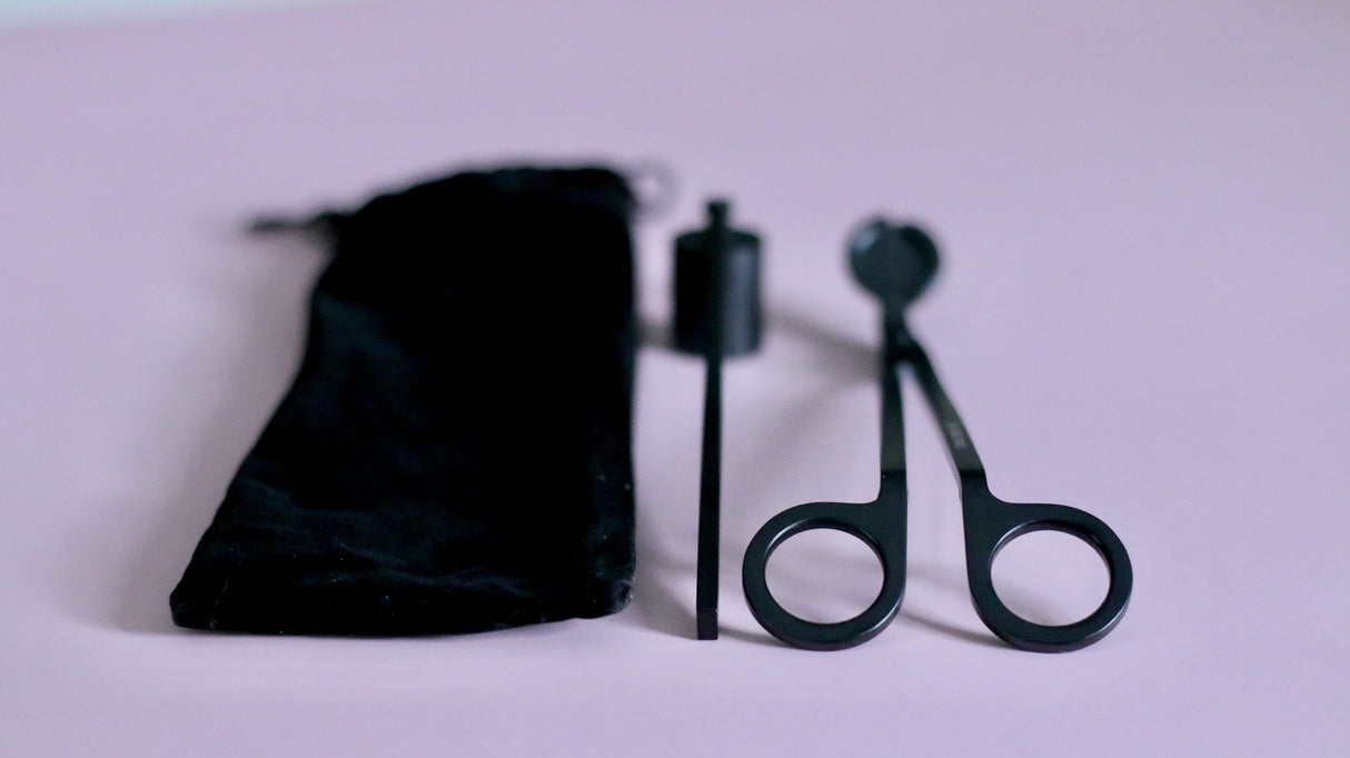 Candle Care Set- 3 Piece Trimmer & Snuffer Set-Parc Decor