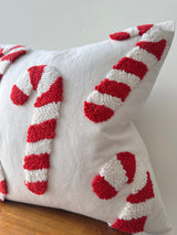 Candy Cane Pillow Cover-Parc Decor