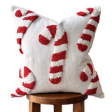 Candy Cane Pillow Cover-Parc Decor
