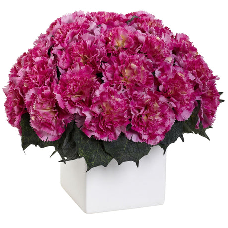 Carnation Arrangement w/Vase-Parc Decor