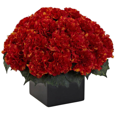 Carnation Arrangement w/Vase-Parc Decor