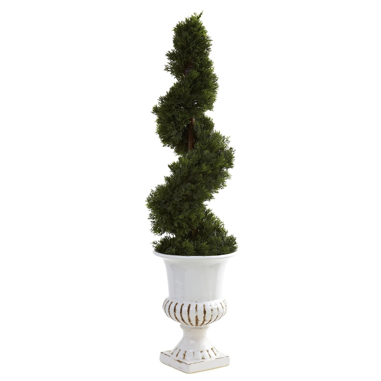 Cedar Spiral w/Urn (Indoor/Outdoor)-Parc Decor