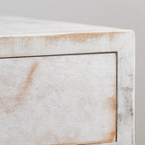 Classic Modern 1-Drawer Solid Wood White Nightstand Side Table-Parc Decor