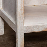 Classic Modern 1-Drawer Solid Wood White Nightstand Side Table-Parc Decor