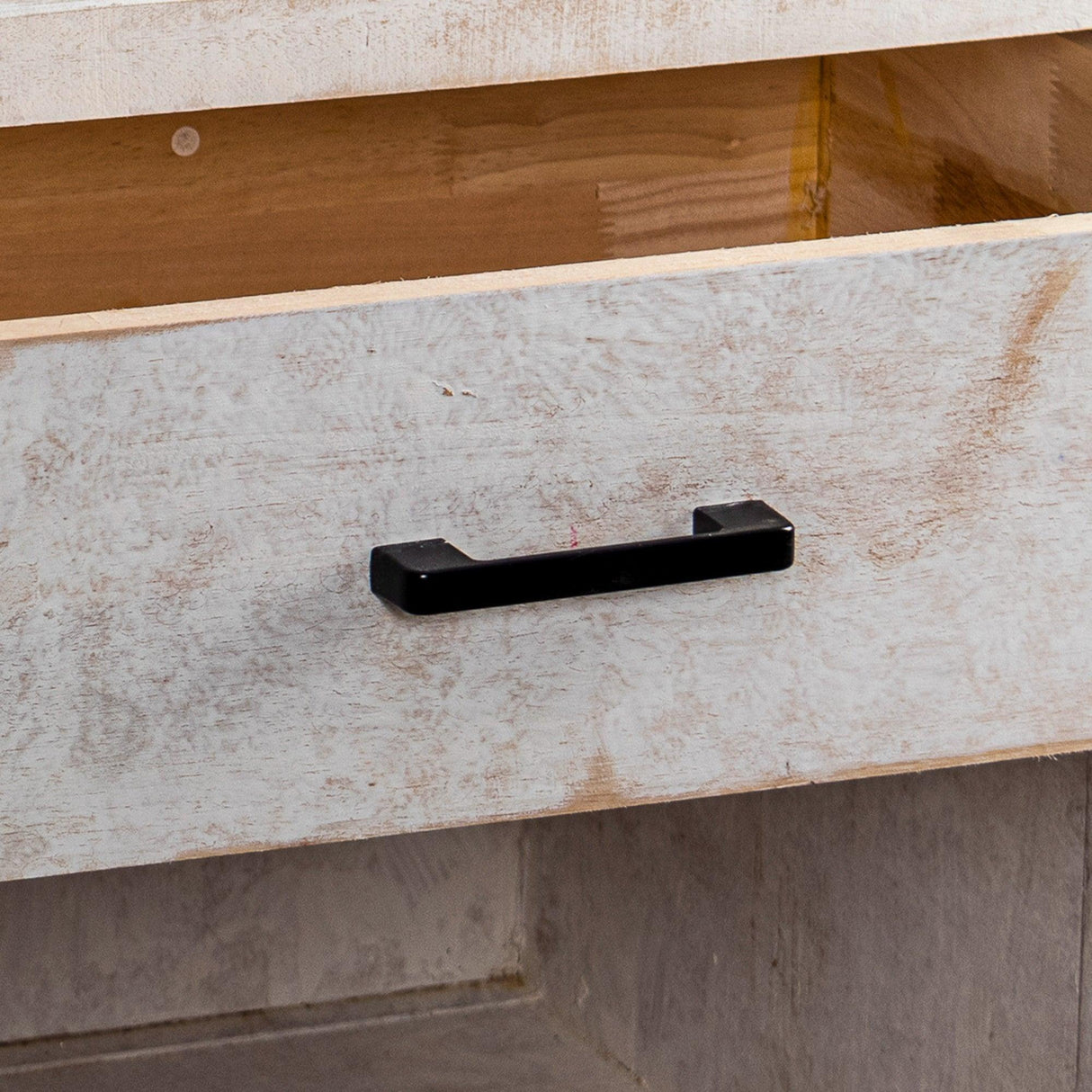 Classic Modern 1-Drawer Solid Wood White Nightstand Side Table-Parc Decor