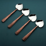 Copper Ridge Heart Coffee/Dessert Table Spoon 4 Pc. Set-Parc Decor