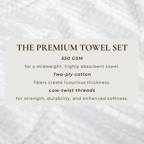 Cotton Diamond Waffle Weave Bath Towel Set – Grayson Collection-Parc Decor