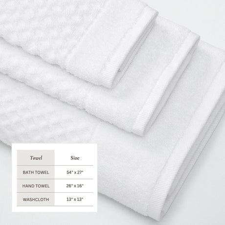 Cotton Diamond Waffle Weave Bath Towel Set – Grayson Collection-Parc Decor