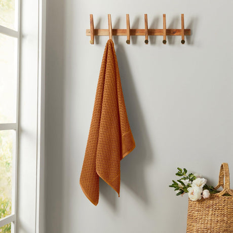 Cotton Diamond Waffle Weave Bath Towel Set – Grayson Collection-Parc Decor
