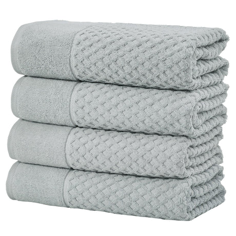 Cotton Diamond Waffle Weave Bath Towel Set - Grayson Collection-Parc Decor