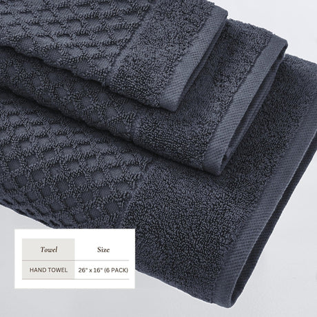 Cotton Diamond Waffle Weave Bath Towel Set – Grayson Collection-Parc Decor