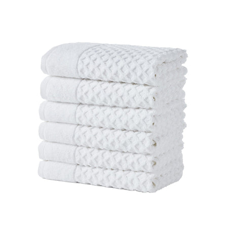 Cotton Diamond Waffle Weave Bath Towel Set - Grayson Collection-Parc Decor