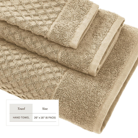 Cotton Diamond Waffle Weave Bath Towel Set – Grayson Collection-Parc Decor