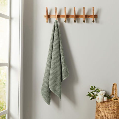 Cotton Diamond Waffle Weave Bath Towel Set – Grayson Collection-Parc Decor