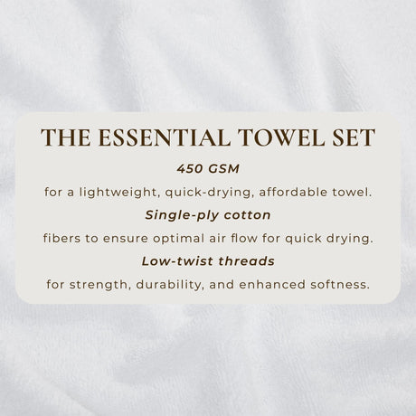 Cotton Terry Bath Towel Set – Cooper Collection-Parc Decor