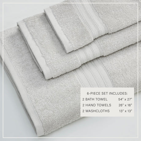 Cotton Terry Bath Towel Set – Cooper Collection-Parc Decor