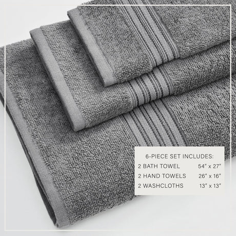 Cotton Terry Bath Towel Set – Cooper Collection-Parc Decor