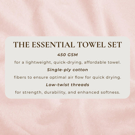 Cotton Terry Bath Towel Set – Cooper Collection-Parc Decor