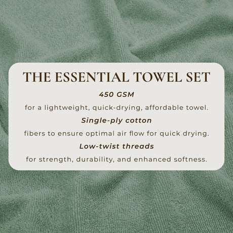 Cotton Terry Bath Towel Set – Cooper Collection-Parc Decor