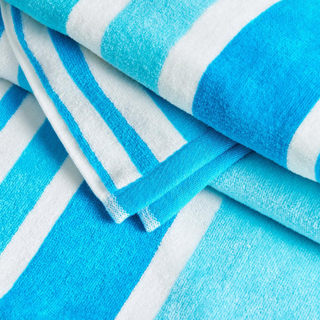 Cotton Velour Cabana Stripe Beach Towel – Novia Collection-Parc Decor