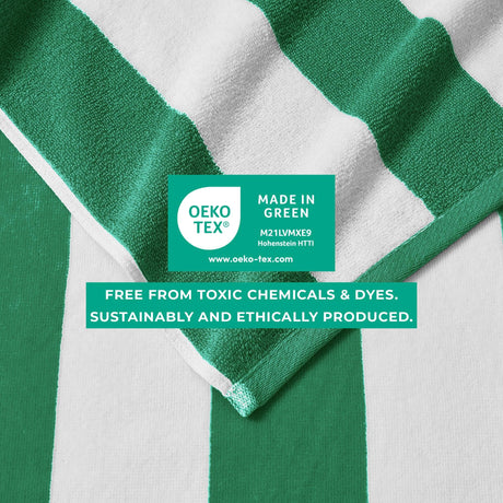 Cotton Velour Cabana Stripe Beach Towel – Novia Collection-Parc Decor