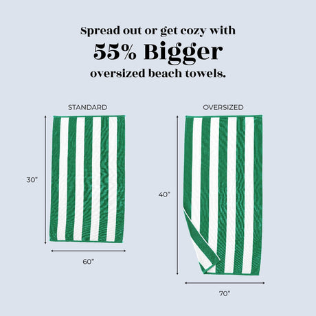 Cotton Velour Cabana Stripe Beach Towel – Novia Collection-Parc Decor
