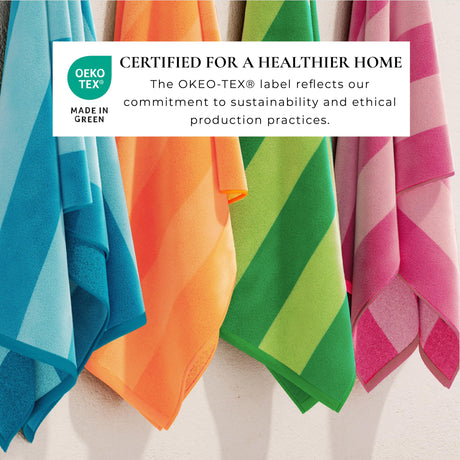 Cotton Velour Cabana Stripe Beach Towel – Novia Collection-Parc Decor