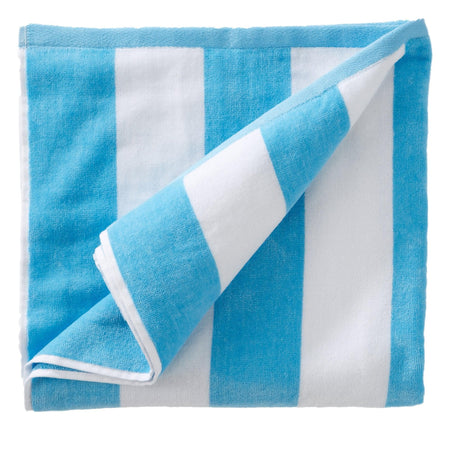 Cotton Velour Cabana Stripe Beach Towel - Novia Collection-Parc Decor