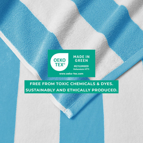 Cotton Velour Cabana Stripe Beach Towel – Novia Collection-Parc Decor